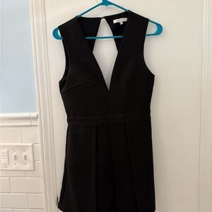 Lucy Paris Black Plunge Sheath Dress